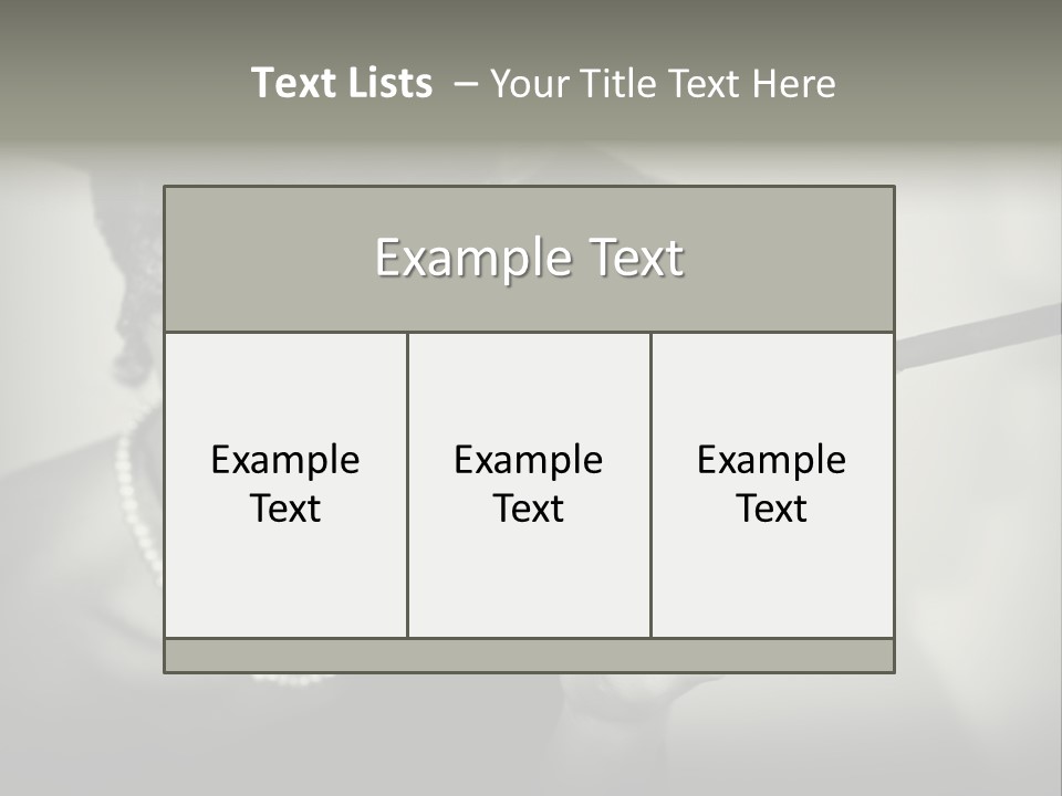 Woman With Cigarette PowerPoint Template