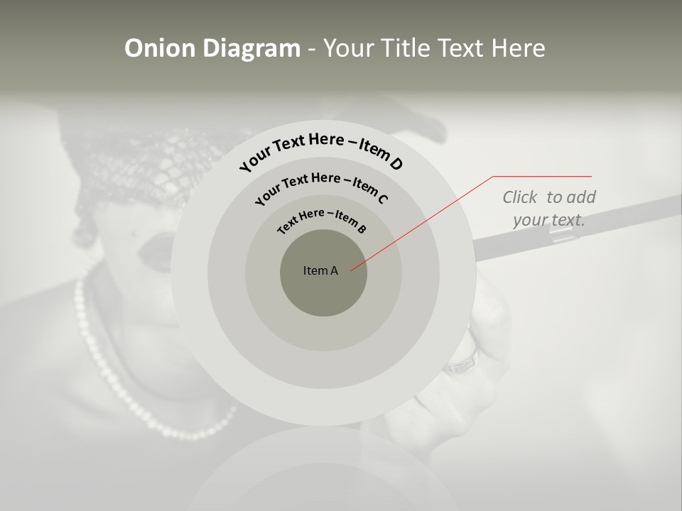 Woman With Cigarette PowerPoint Template