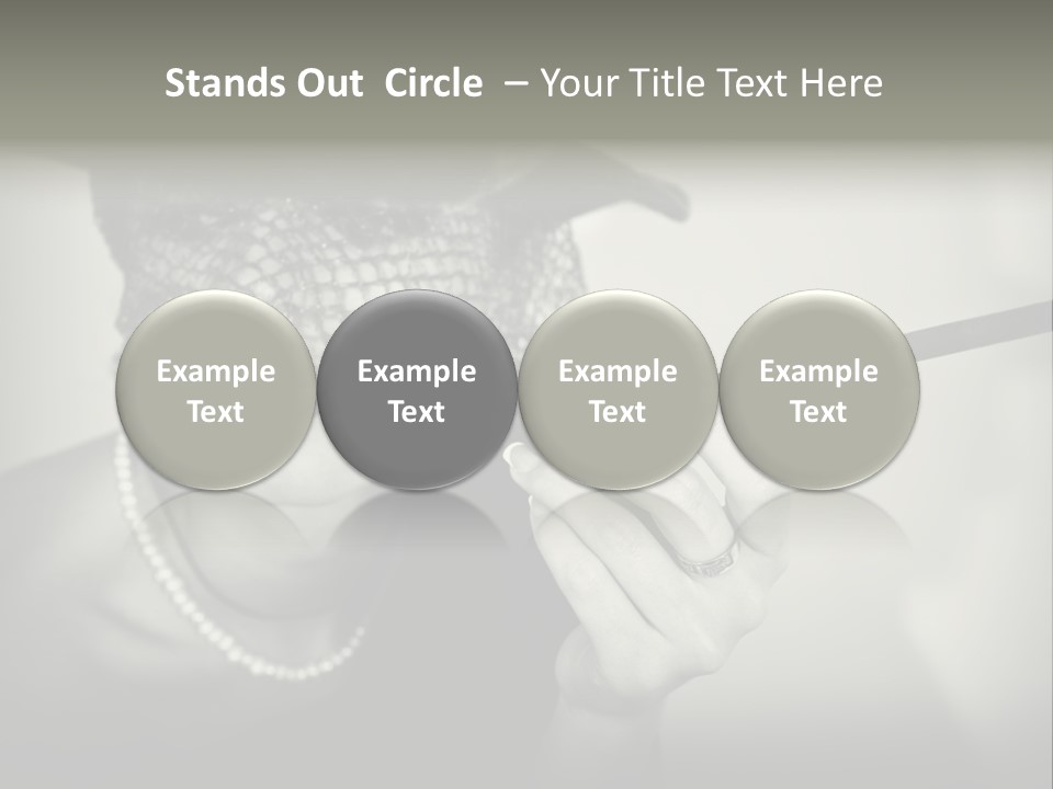 Woman With Cigarette PowerPoint Template