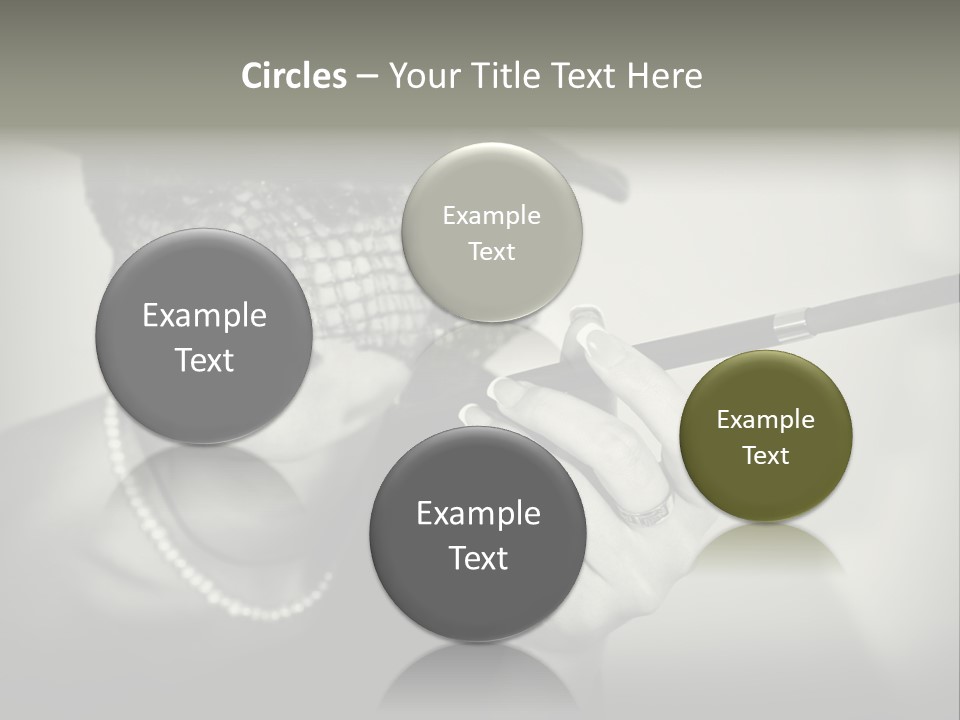 Woman With Cigarette PowerPoint Template