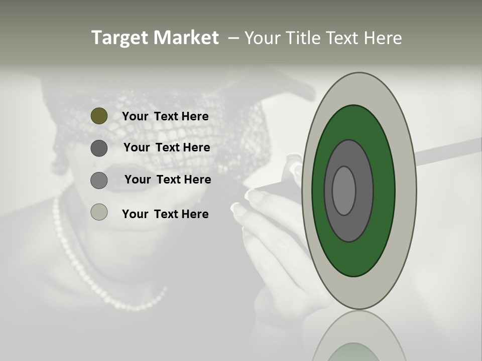 Woman With Cigarette PowerPoint Template