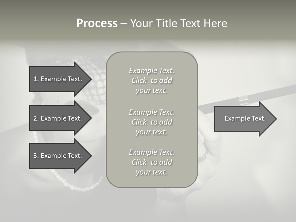 Woman With Cigarette PowerPoint Template