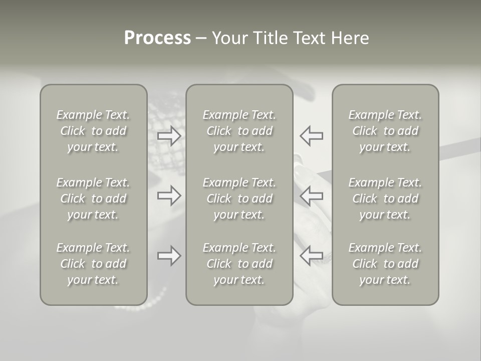 Woman With Cigarette PowerPoint Template