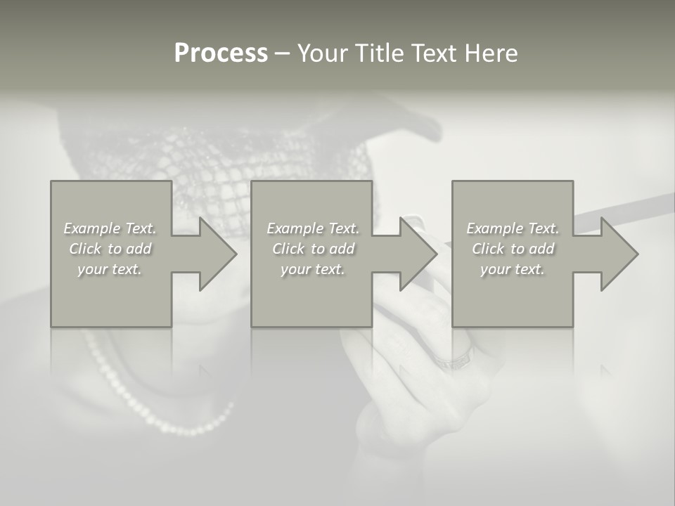 Woman With Cigarette PowerPoint Template