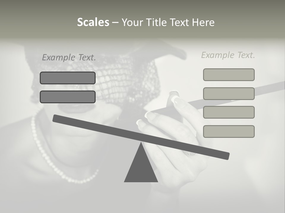 Woman With Cigarette PowerPoint Template