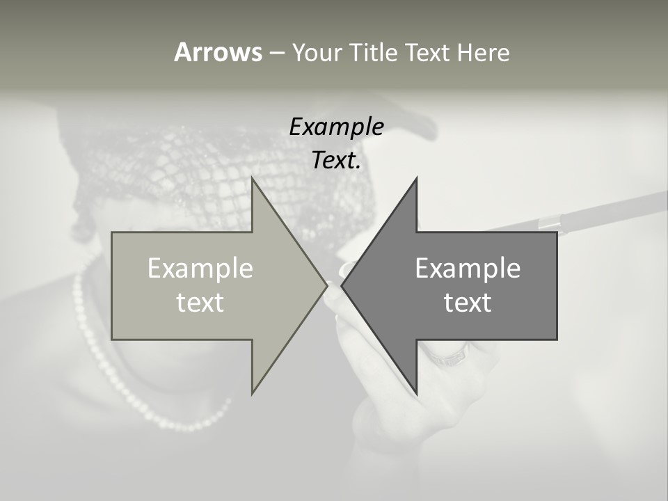 Woman With Cigarette PowerPoint Template