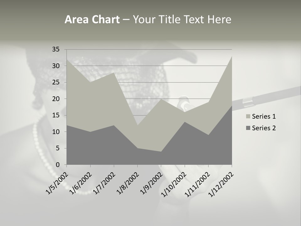 Woman With Cigarette PowerPoint Template