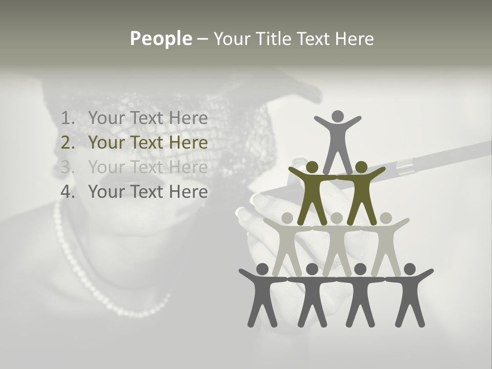 Woman With Cigarette PowerPoint Template