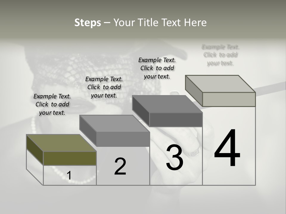 Woman With Cigarette PowerPoint Template