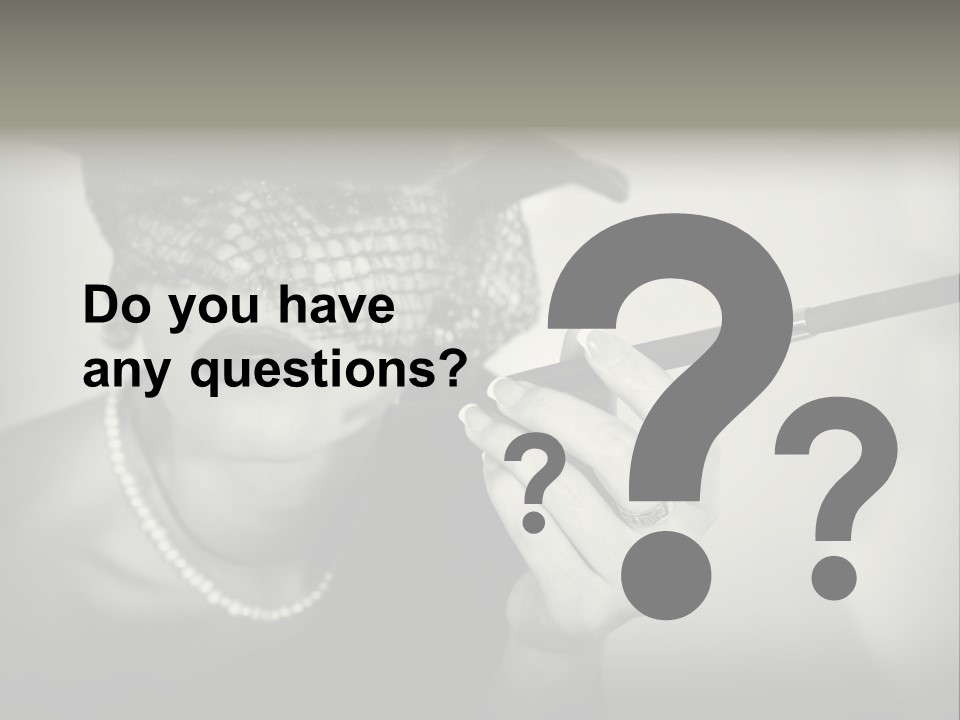 Woman With Cigarette PowerPoint Template