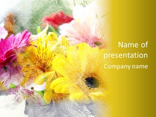 Sunshine & Flowers PowerPoint Template