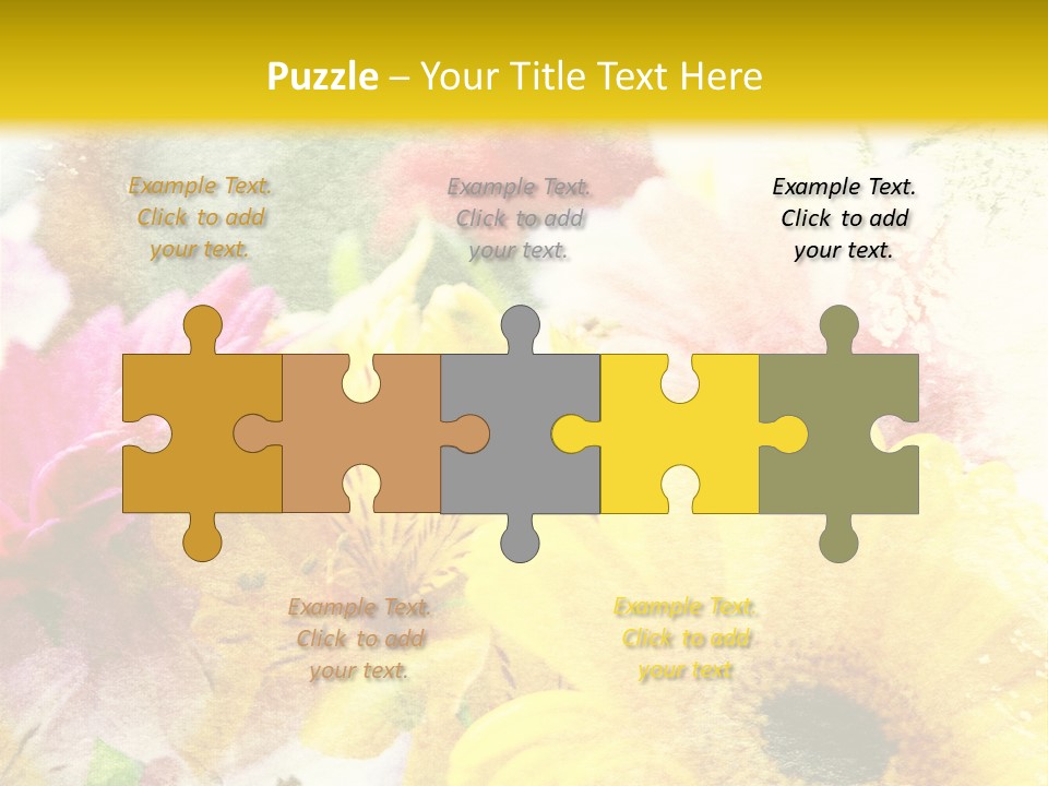 Sunshine & Flowers PowerPoint Template