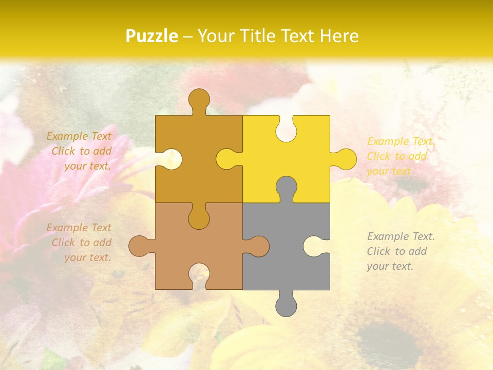 Sunshine & Flowers PowerPoint Template