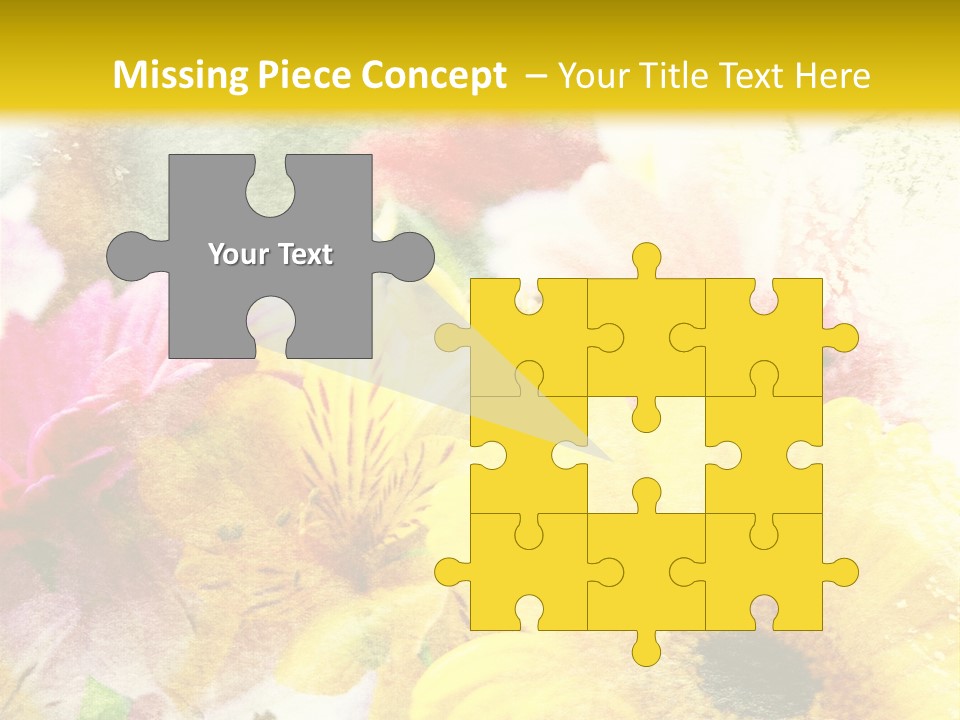 Sunshine & Flowers PowerPoint Template