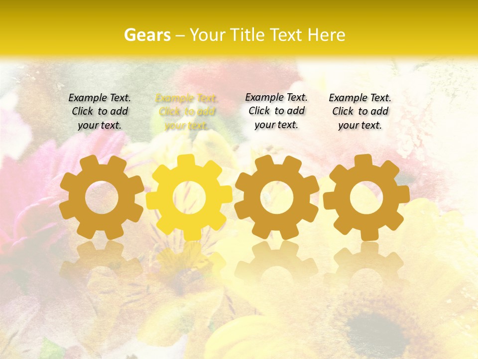 Sunshine & Flowers PowerPoint Template