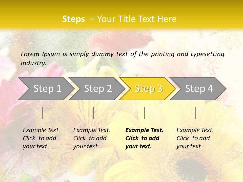 Sunshine & Flowers PowerPoint Template