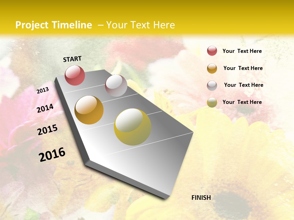 Sunshine & Flowers PowerPoint Template