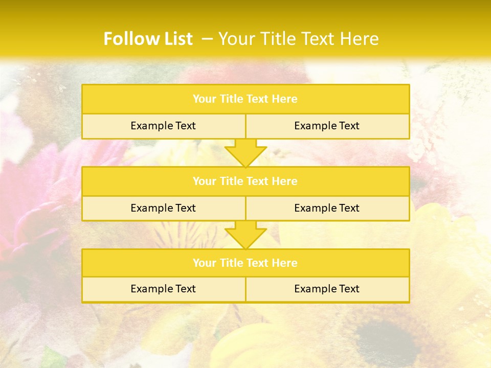 Sunshine & Flowers PowerPoint Template
