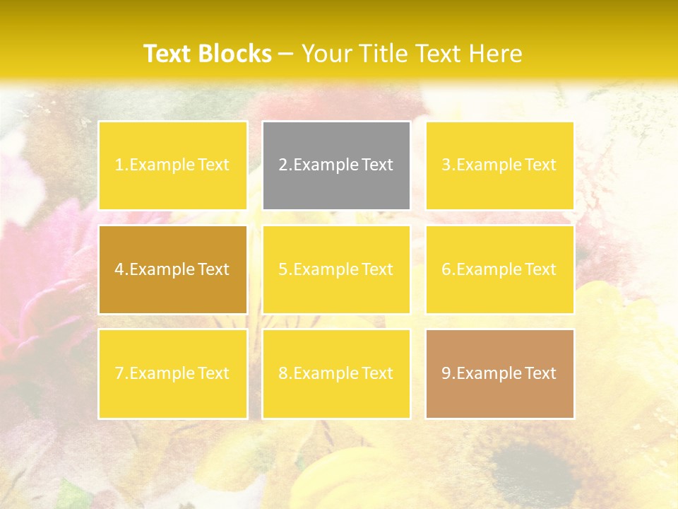 Sunshine & Flowers PowerPoint Template