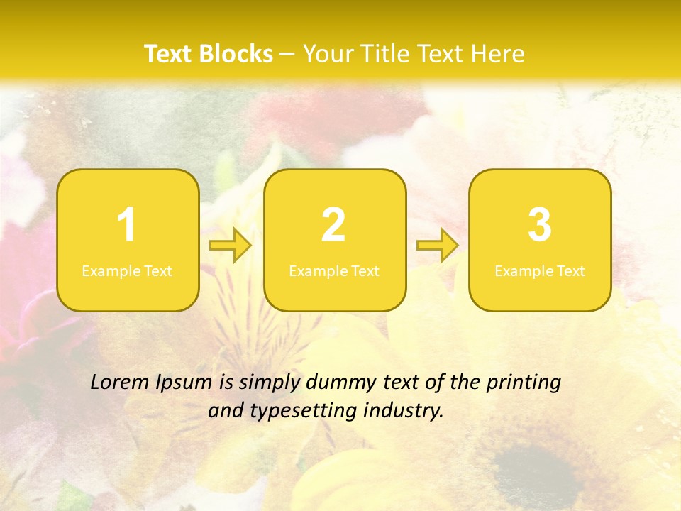Sunshine & Flowers PowerPoint Template