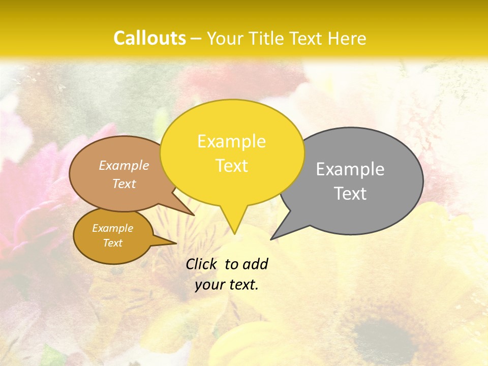 Sunshine & Flowers PowerPoint Template