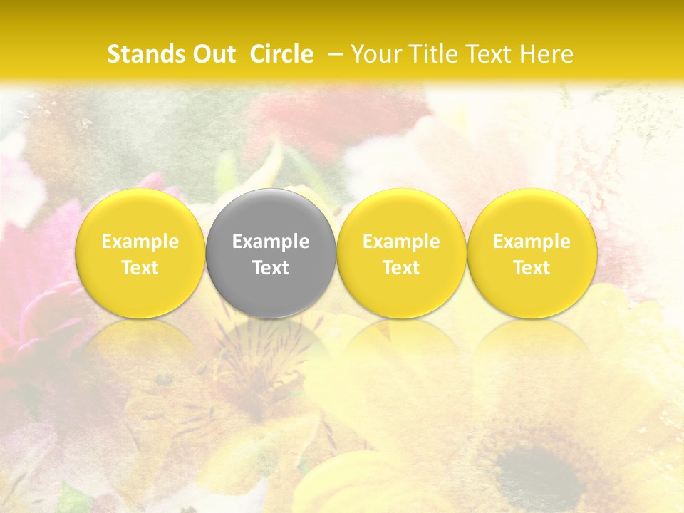 Sunshine & Flowers PowerPoint Template