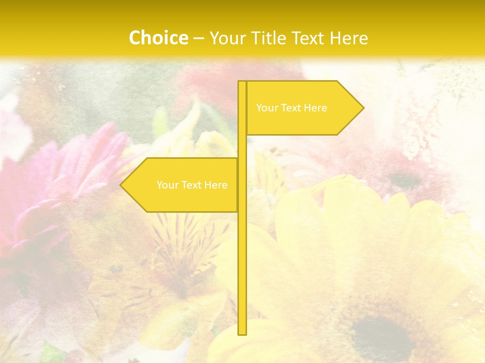 Sunshine & Flowers PowerPoint Template