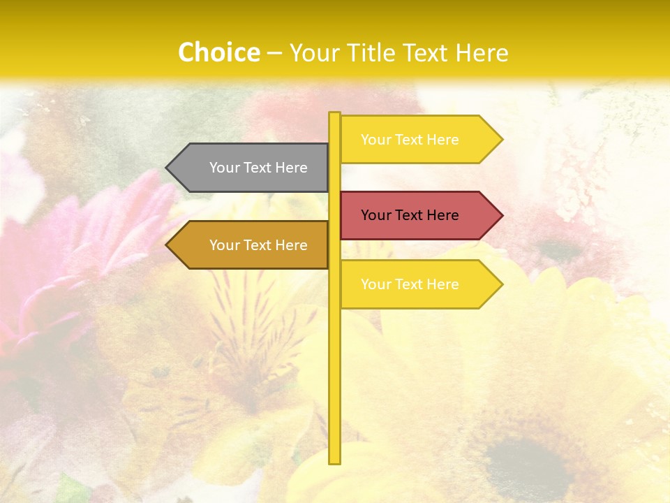 Sunshine & Flowers PowerPoint Template