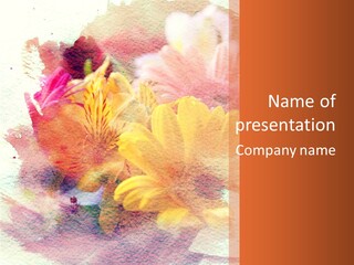 Color Closeup Paper PowerPoint Template