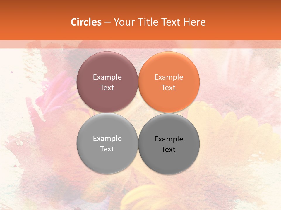 Color Closeup Paper PowerPoint Template