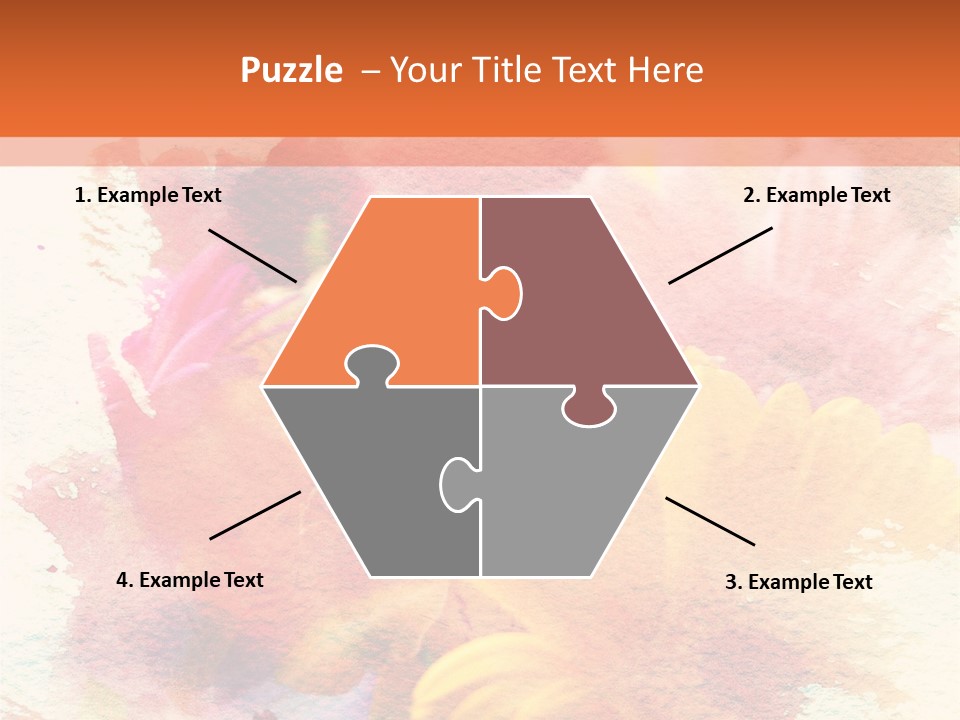 Color Closeup Paper PowerPoint Template