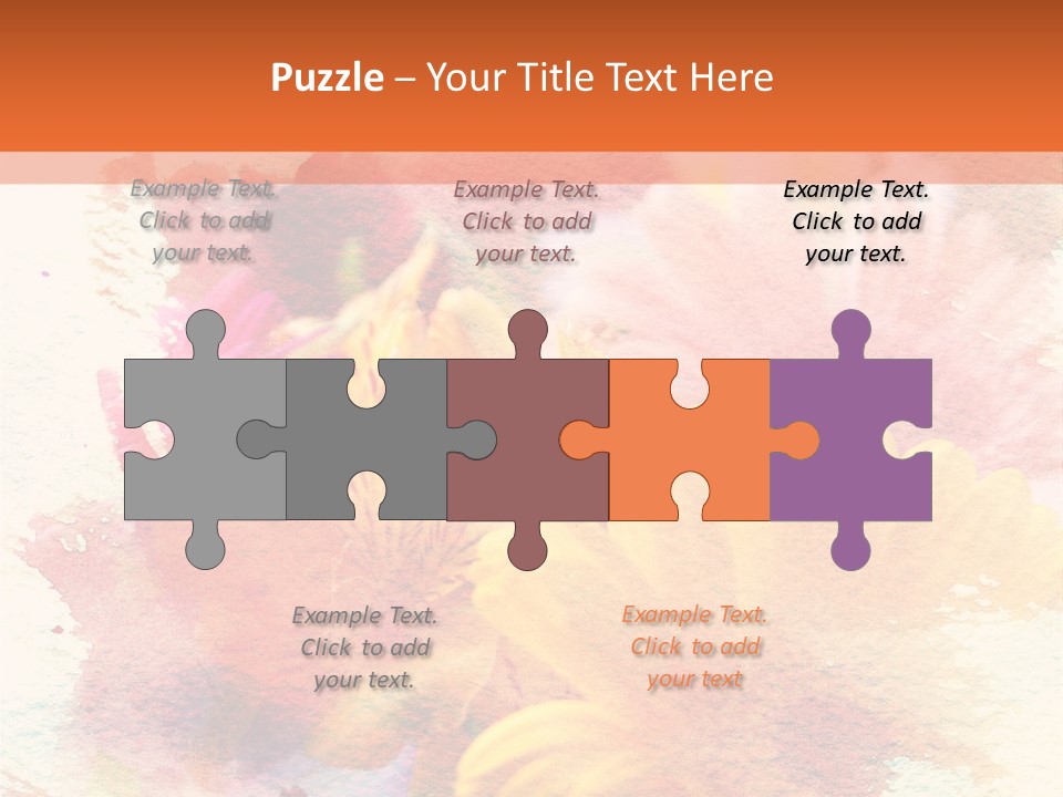 Color Closeup Paper PowerPoint Template