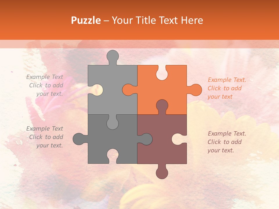 Color Closeup Paper PowerPoint Template