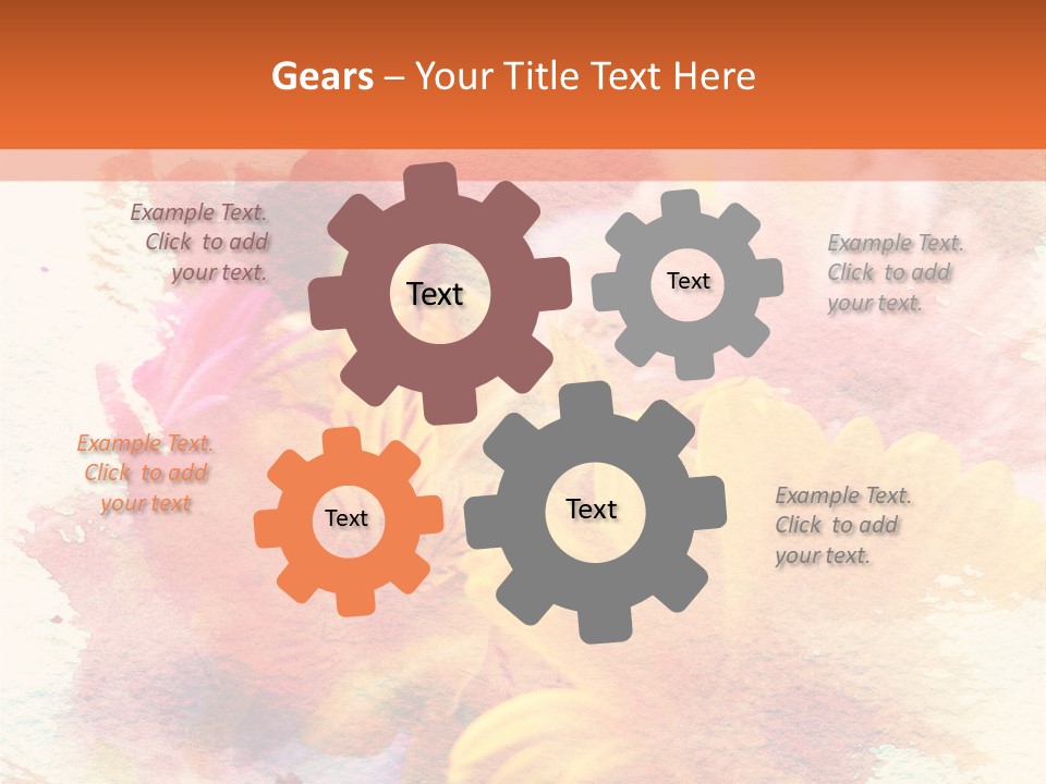 Color Closeup Paper PowerPoint Template