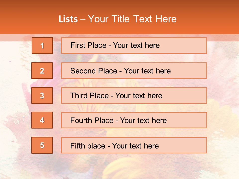 Color Closeup Paper PowerPoint Template