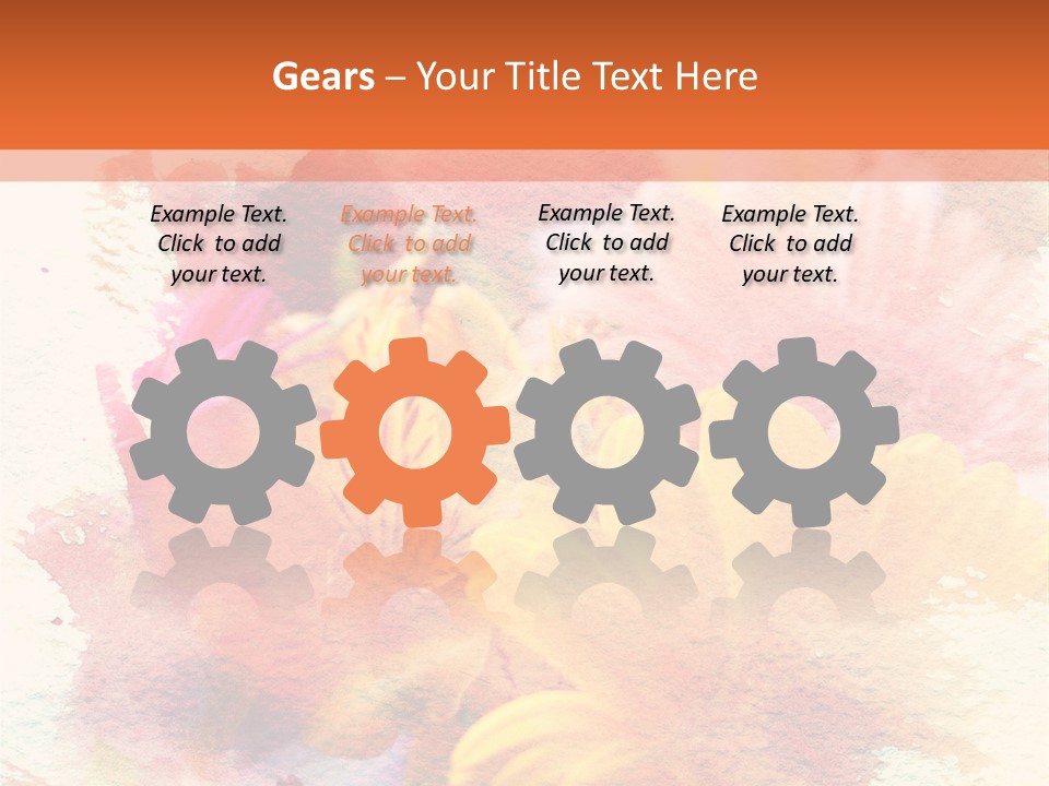 Color Closeup Paper PowerPoint Template