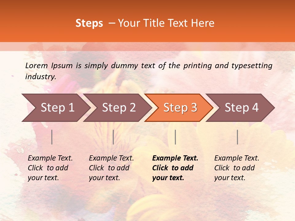 Color Closeup Paper PowerPoint Template