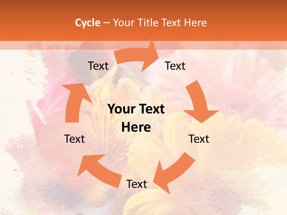 Color Closeup Paper PowerPoint Template