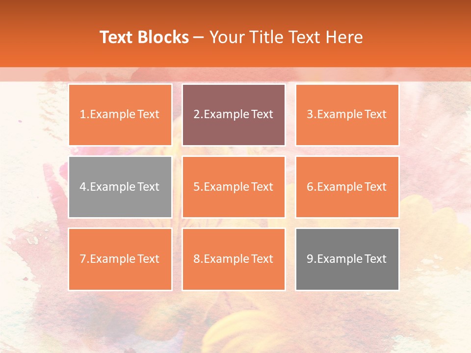 Color Closeup Paper PowerPoint Template