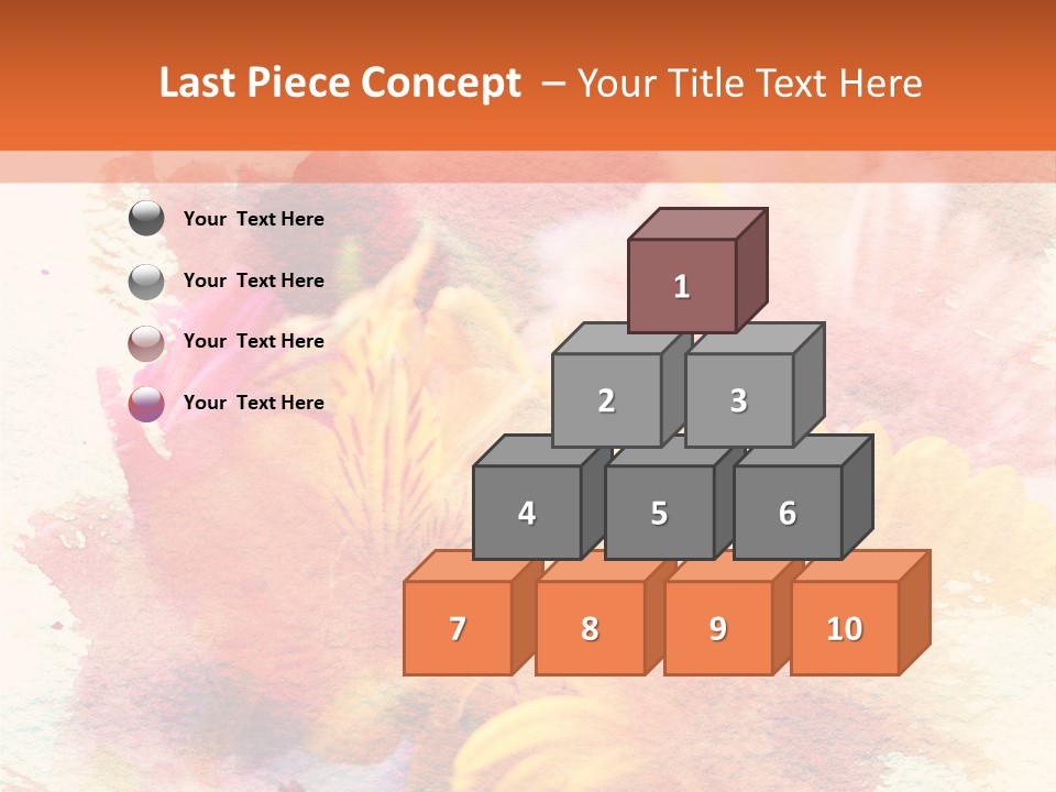 Color Closeup Paper PowerPoint Template