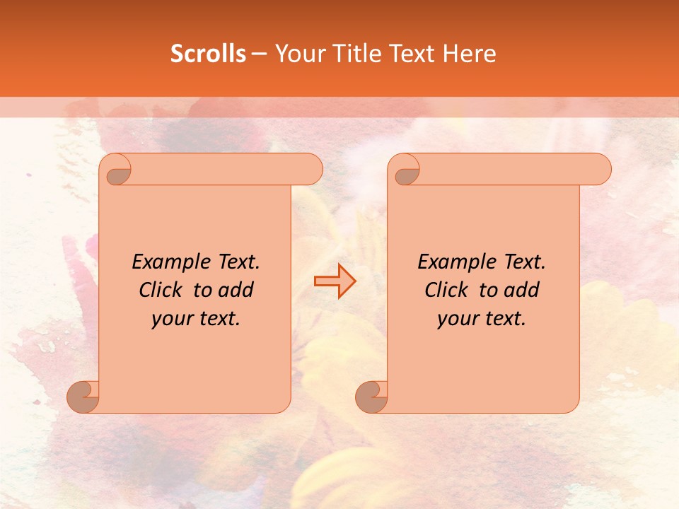 Color Closeup Paper PowerPoint Template
