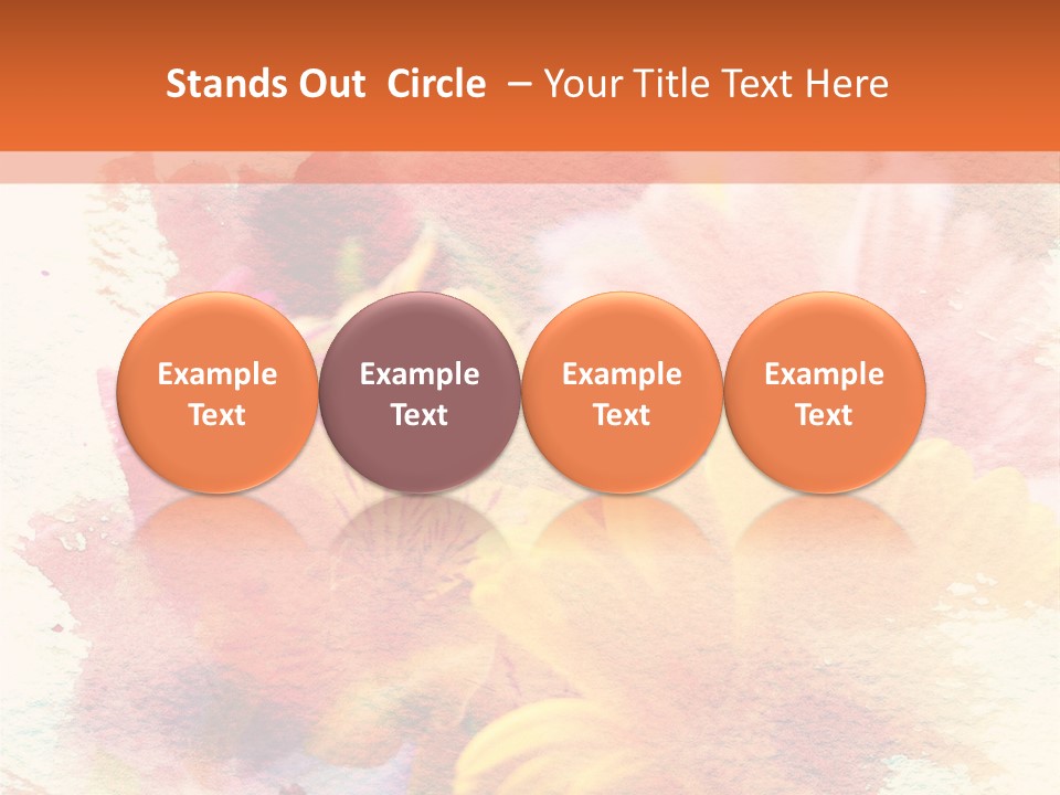 Color Closeup Paper PowerPoint Template