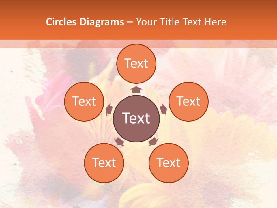 Color Closeup Paper PowerPoint Template