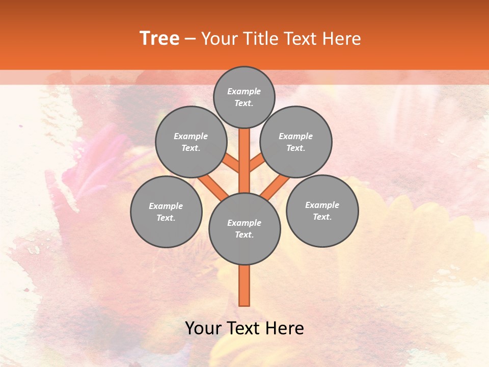 Color Closeup Paper PowerPoint Template