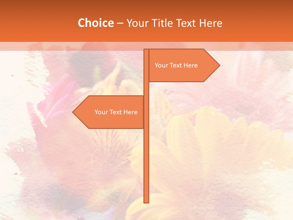 Color Closeup Paper PowerPoint Template