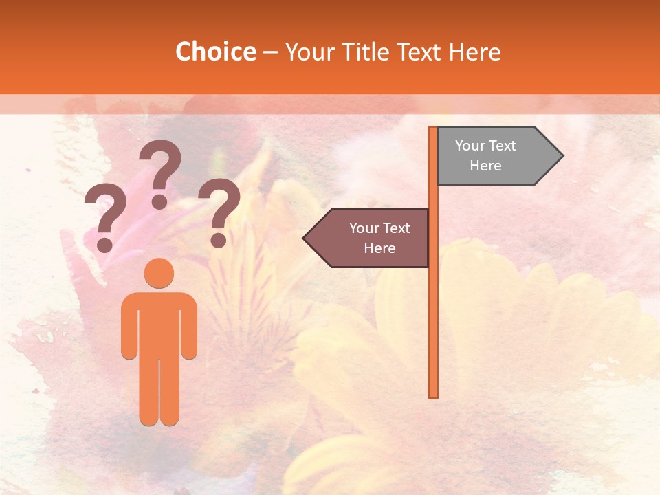 Color Closeup Paper PowerPoint Template