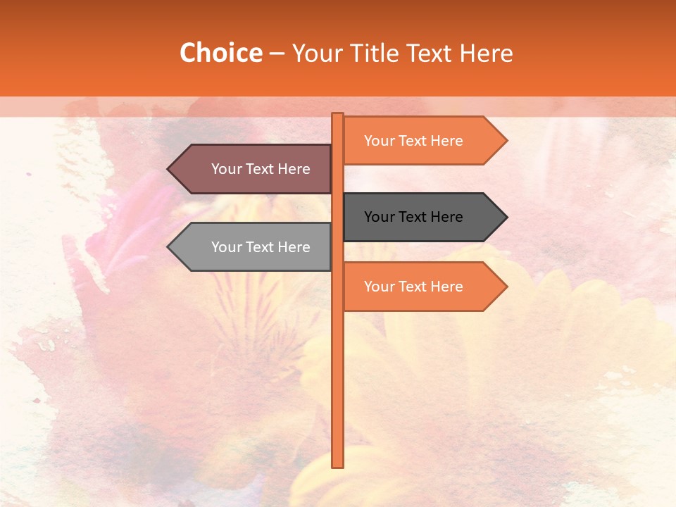 Color Closeup Paper PowerPoint Template