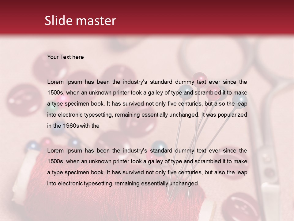 Tailoring Equipment PowerPoint Template