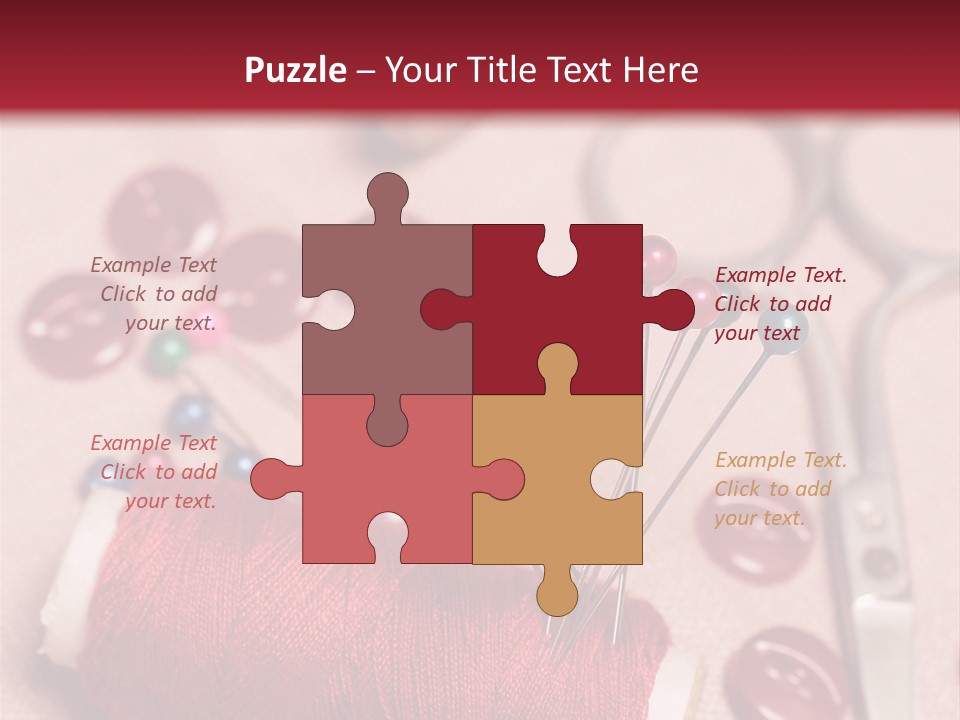 Tailoring Equipment PowerPoint Template