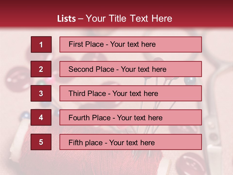 Tailoring Equipment PowerPoint Template